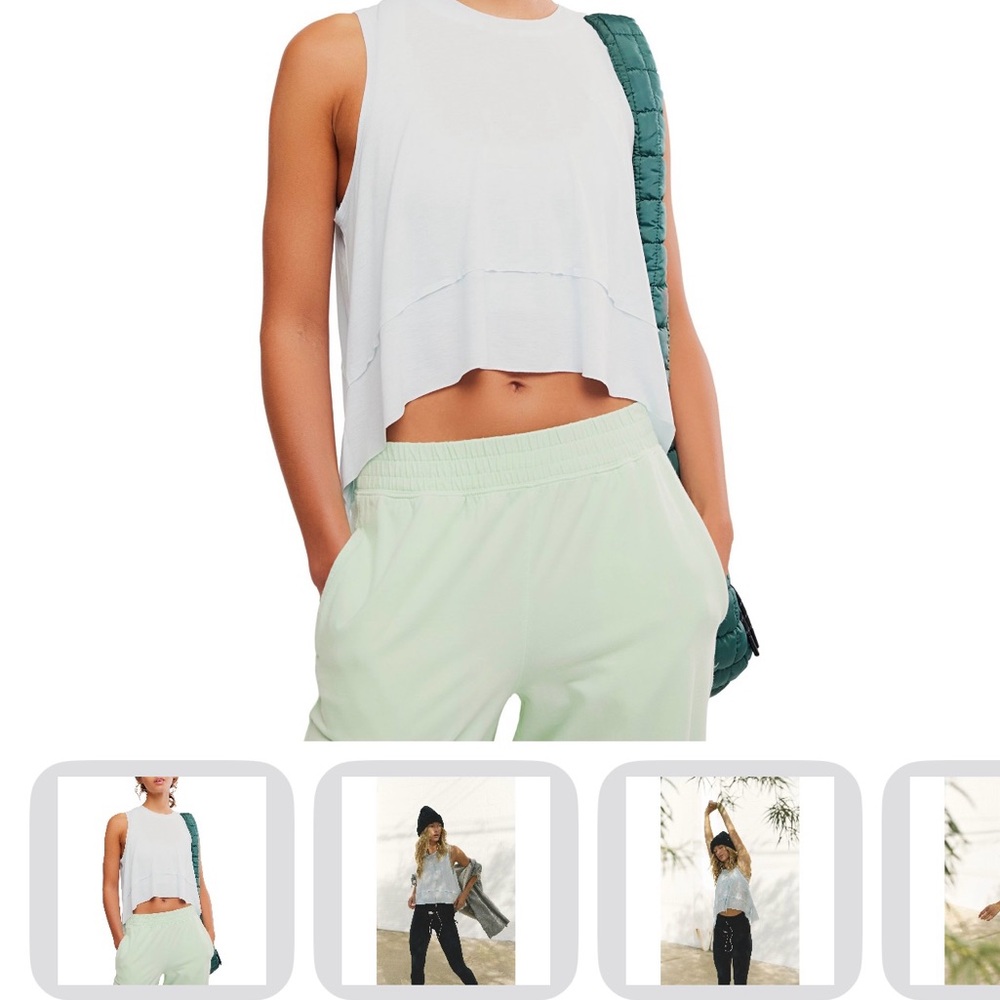 FP Movement by Free People Rose Cropped Tank - NWT